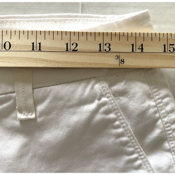 NYDJ White Lift Tuck Crop Chino Pants Cotton Blend Straight Crop Sz 6 - Picture 5 of 11